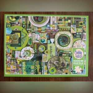 Cobble hill Green Puzzle with Nature Theme